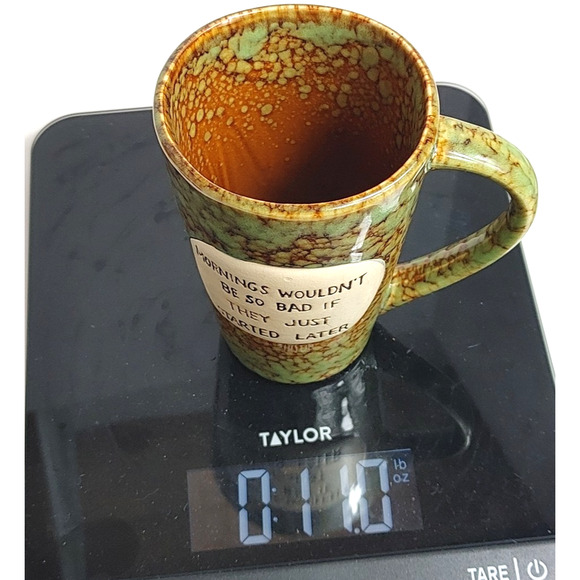 Green Brown Novelty Coffee Mug 20oz Mornings Would Be Better Funny Saying - Picture 7 of 8